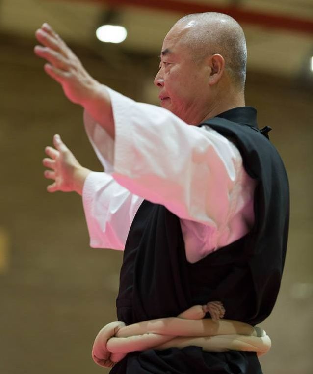 BSKF Chief Instructor Tameo Mizuno officiating at a tournament